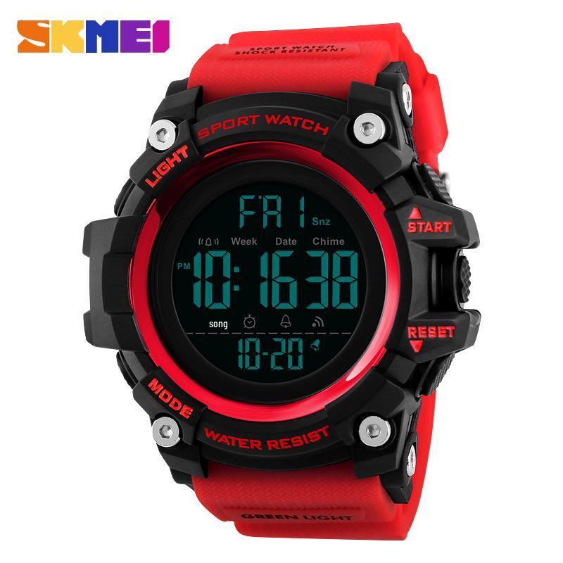 

SHIKE MEI Men s Multifunctional LED Military Camouflage Sports Watch красный
