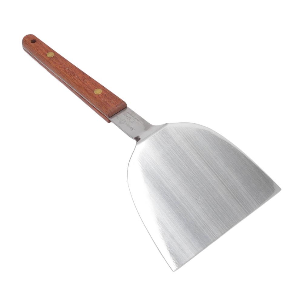 Wooden Handle Pancake Turner Wide Blade Burger Turner Cooking Utensil Teppanyaki Spatula  Griddle