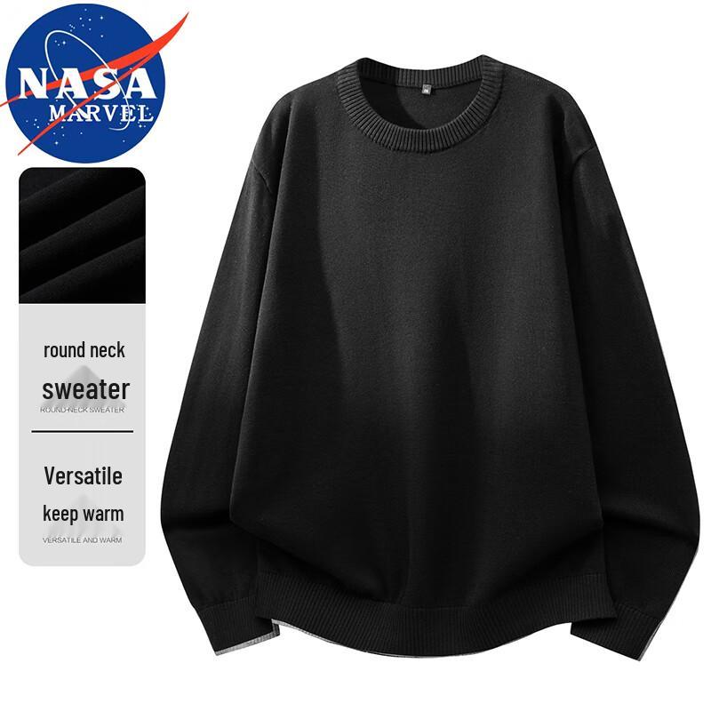 Men's NASA MARVEL Crewneck Loose Fit Warm Pullover