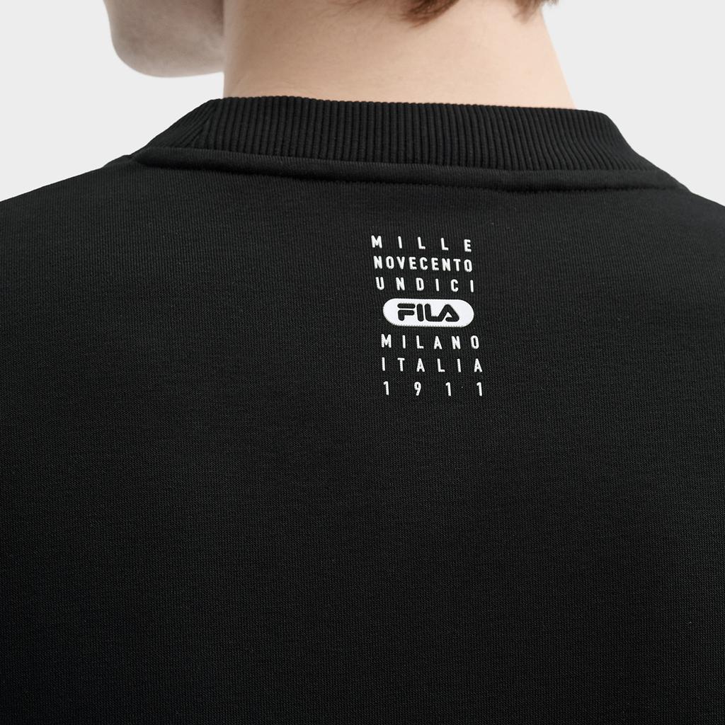 New FILA Sweatshirt Men's Jet Black F11M435202FBK