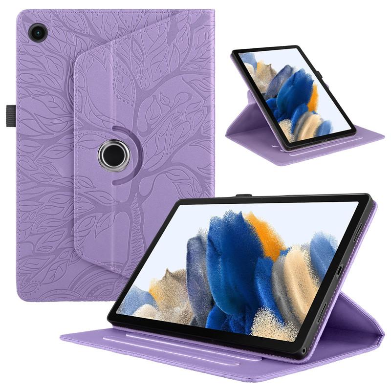 3D Emboss Tree 360 Rotating Stand Tablet Coque for Samsung Galaxy Tab A11 Plus 11inch SM-X230 SM-X236 2025 A9 Plus Tablet Cover