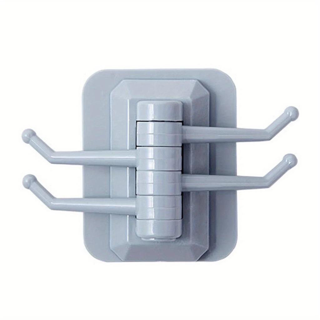 Strong Self Adhesive Wall 4 Hook Strong Without Drilling Key Holder Door Kitchen Towel Hanger Hooks Home Storage Accessories