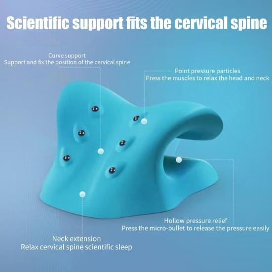 Boyun Germe Yastığı Servikal Traksiyon Cihazı Omurga Düzeltme Ergonomik Tasarım Nefes Alabilir Boyun Kamburluğu Düzeltme Destek Yastığı