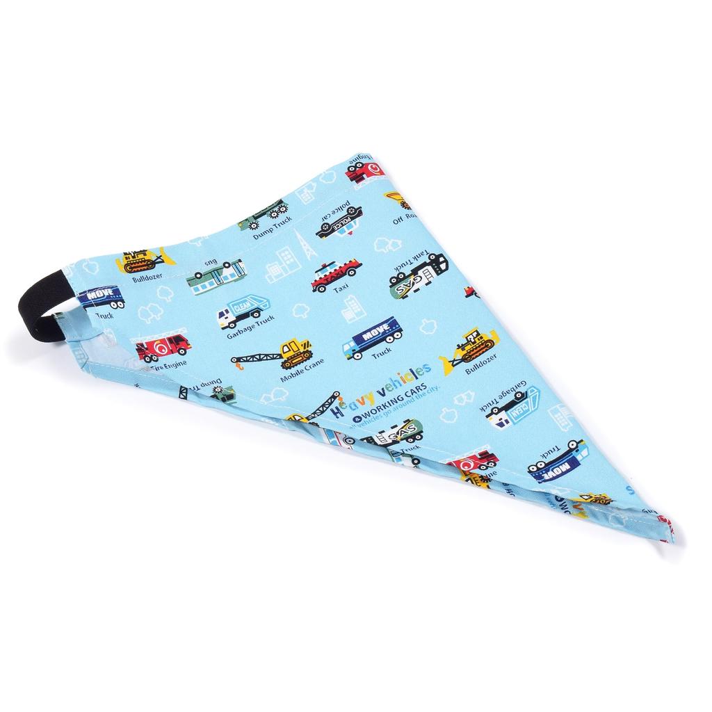 COLORFUL CANDY STYLE Back Cross Kids Apron Full Throttle Working Vehicle Set for For Triangle Scarf Kids For Elementary School Elementary School