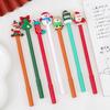 10/20Pcs Christmas Gel Ink Pens Deer Snowman Santa Claus Design Kids Gel Pens School Supplies Christmas Party Favors