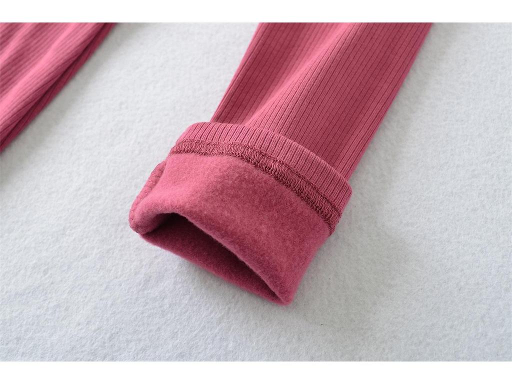 Women's Slim-Fit Brushed V-Neck Long-Sleeved Dress with Waist-Cinching, Mid-Length Skirt.