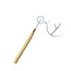 12Pcs Alloy Pulling Hook Wooden Handle Feathers Extensions Silicone Link Rings  Beading Link Rings