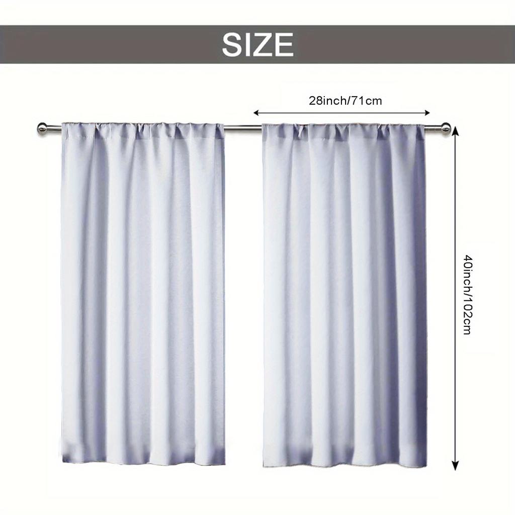 2pcs- Leopard Print Rose Polyester Curtains, Pole Bag Curtains 42*84, Bedroom, Living Room, Home Room Decoration