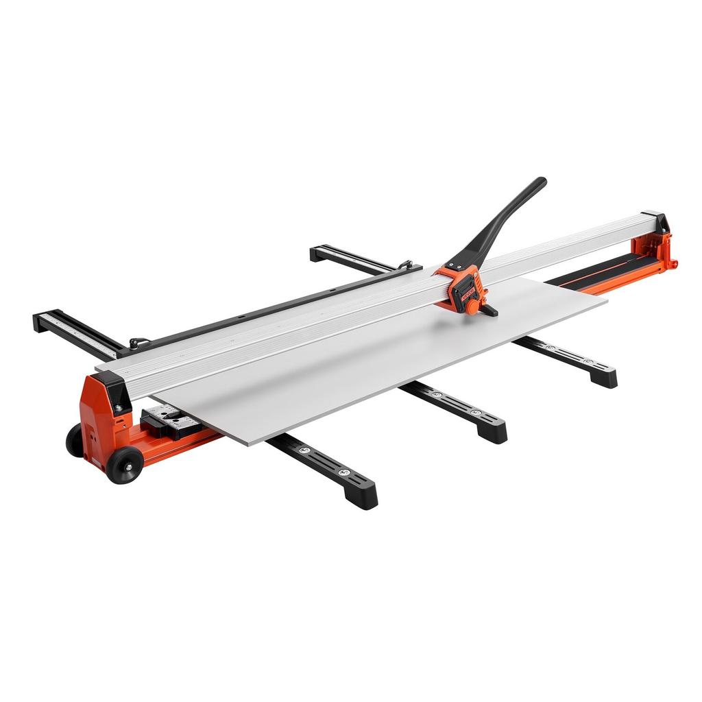 1600 mm Manual Tile Cutter, Upgraded Rail and Sliding Head, Precision Alignment Guide, Tungsten Carbide Cutting Wheel, Support Legs with Swivel