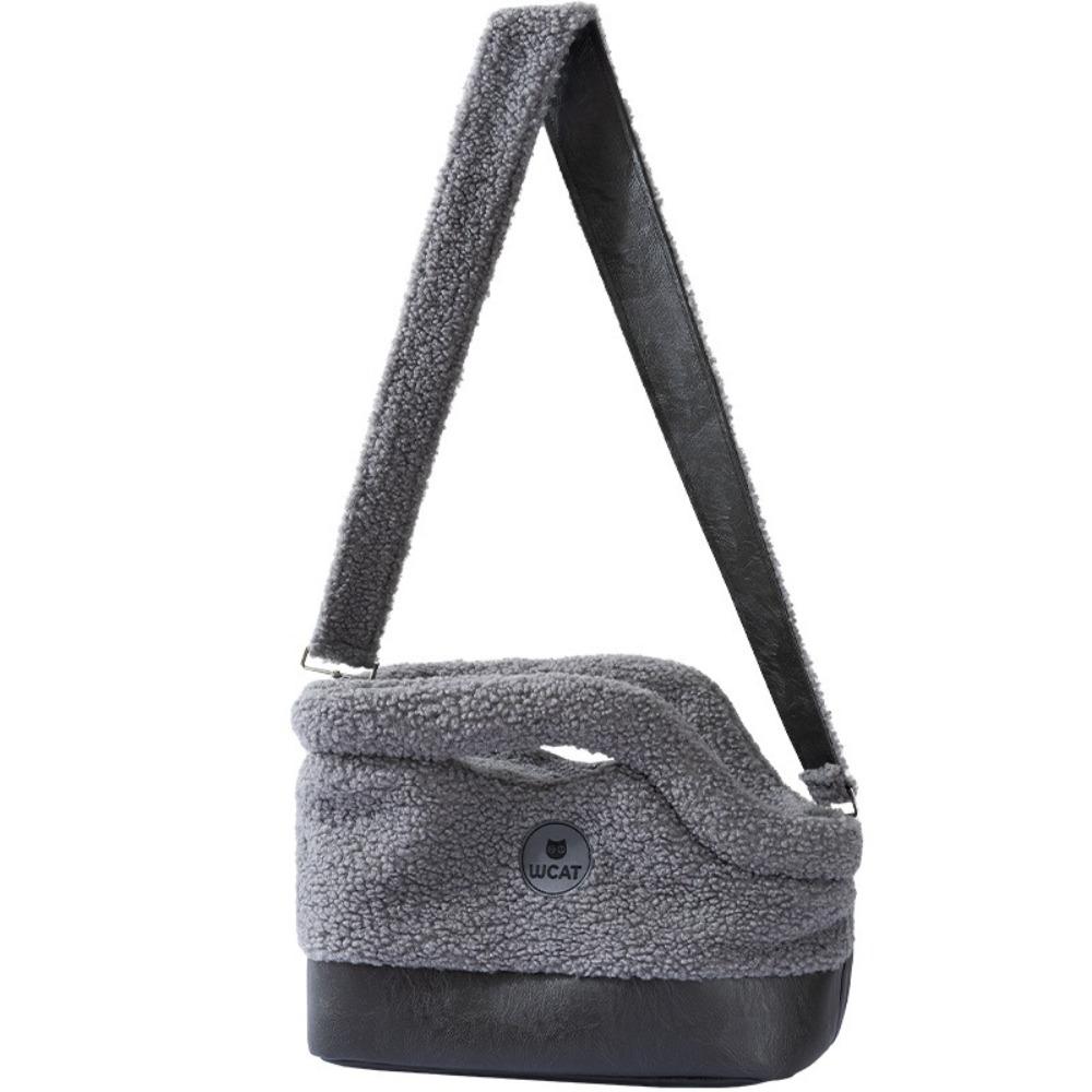 Soft Pet Carrier Bag Warm Pet Tote Bag Practical Cat Handbag  Autumn Winter