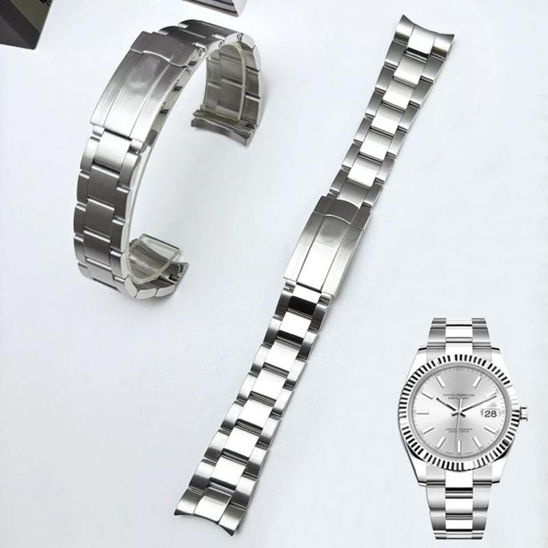 20mm 21mm For Rolex Oyster Perpetual Datejust DAYTONA SUBMARINER Luxury Men Watch Strap Stainless 904L Steel Watch Bracelet