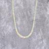 Natural Opal Beaded Necklace Faceted Bead Necklace For Women Multi Flashy Opal Handmade Necklace Healing Crystal Unique Gifts for Her