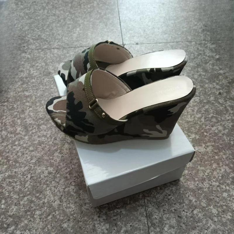 Women Sandals  New Summer Platform Women Sandals Luxury Designers Women Sandals Outdoor Walking Ladies High Heels Shoes