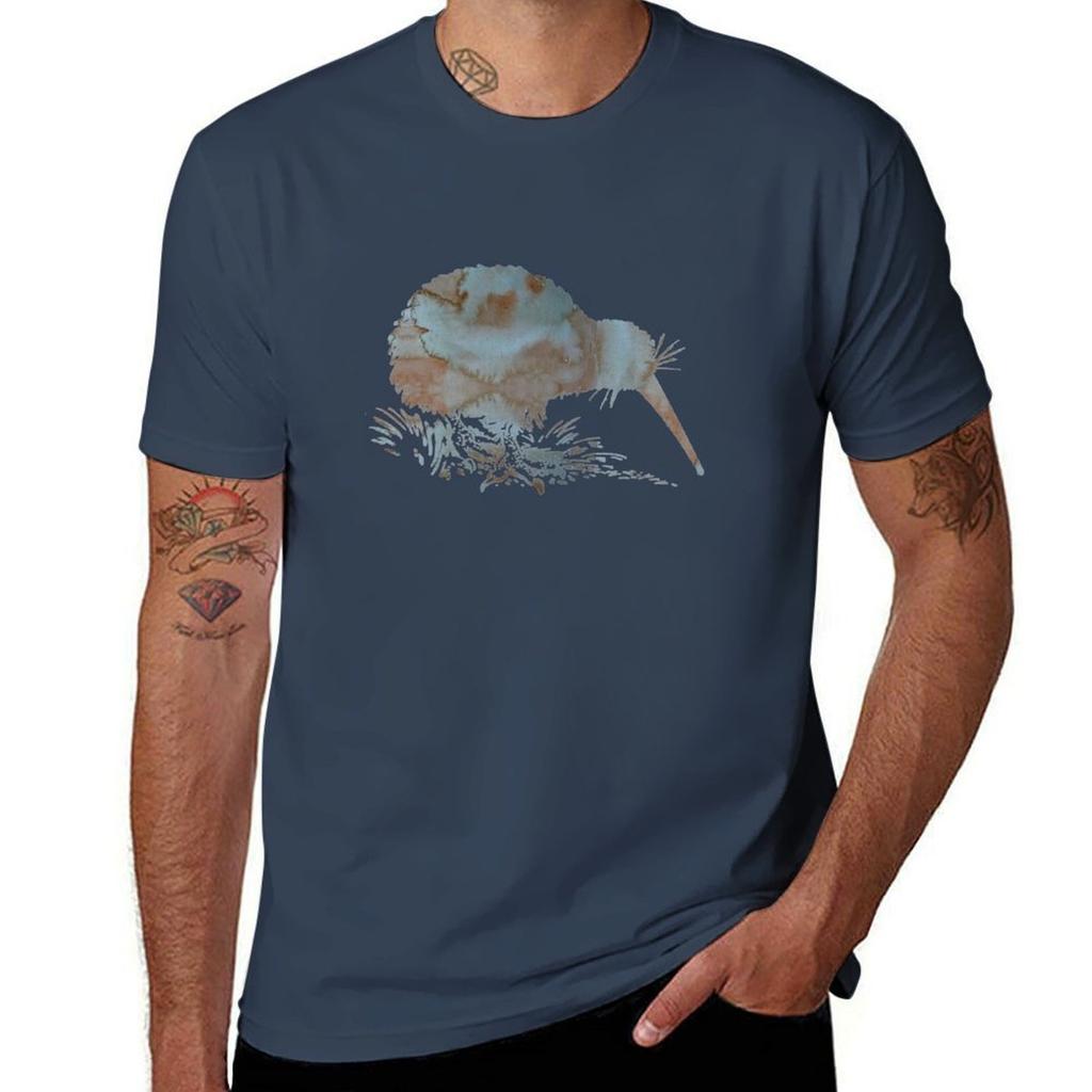 Kiwi Bird Tshirt Casual Minimalist Short Sleeve Top Tshirt