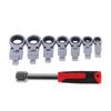 Ratchet Wrench Ratchet Wrench Set with Flex Head Alloy Steel Tool Set for Tube Maintenance Set, 8-Piece 180-Degree