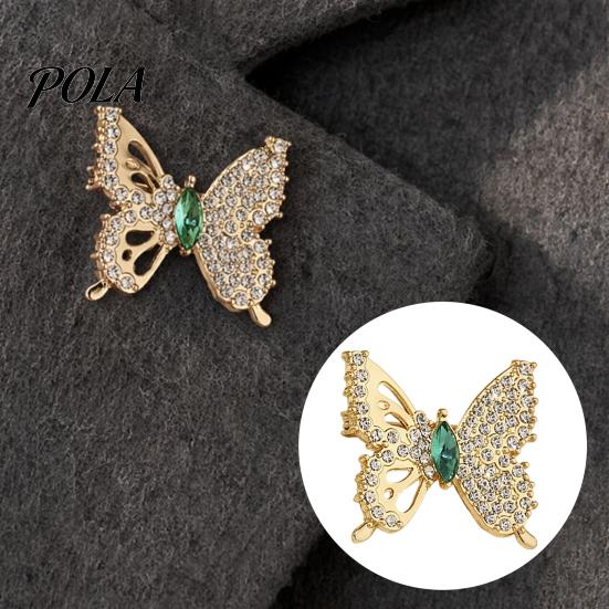 Rhinestone Butterfly Brooch Vintage Brooch, Hollow Lapel Pin, Sweater Electroplated Cardigan Coat Suit Scarf Decor, Women Jewelry Accessories