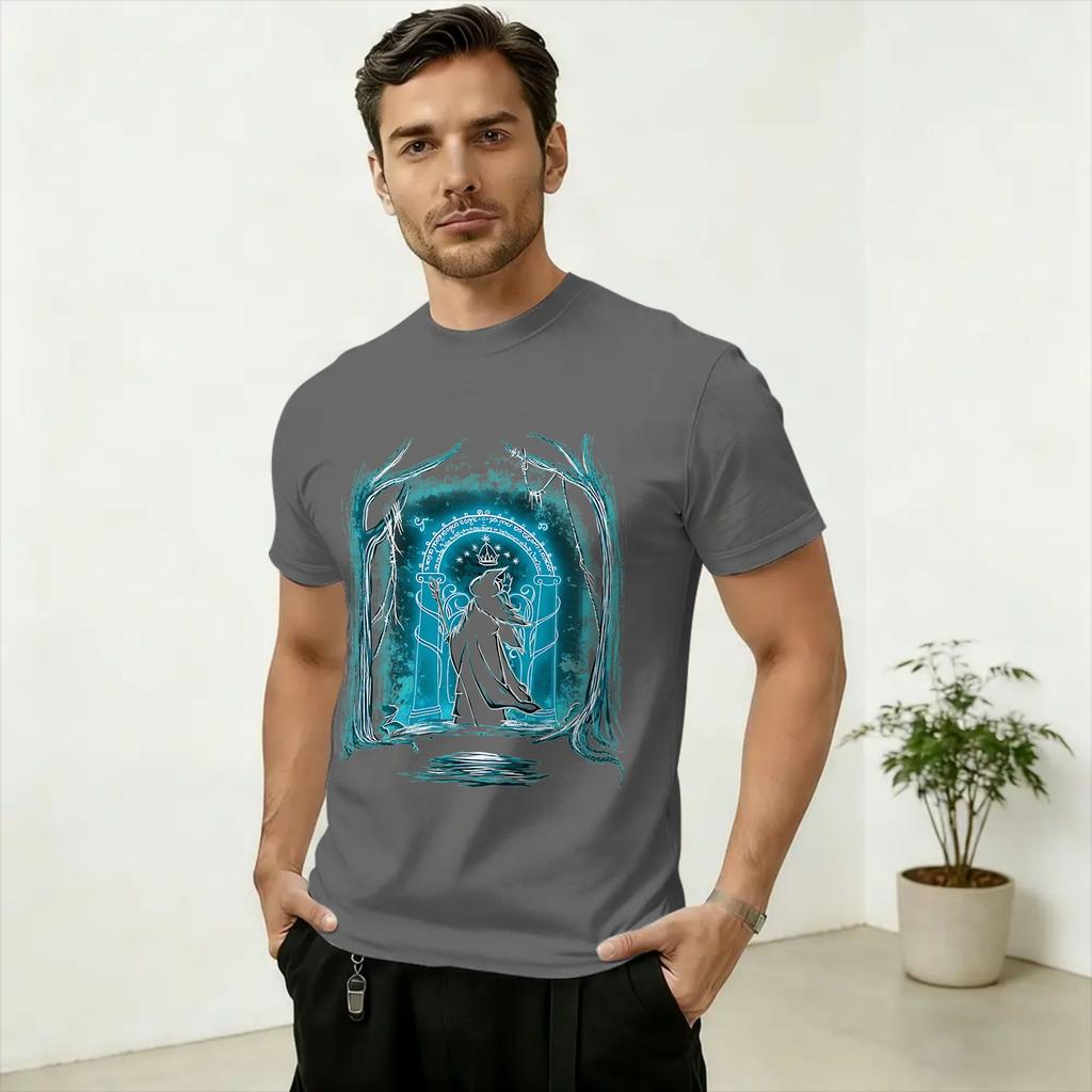 Unisexs TShirts SAURON Art Casual 100 Cotton Tee Shirt Short Sleeve T Shirt Round Collar Clothing Graphic
