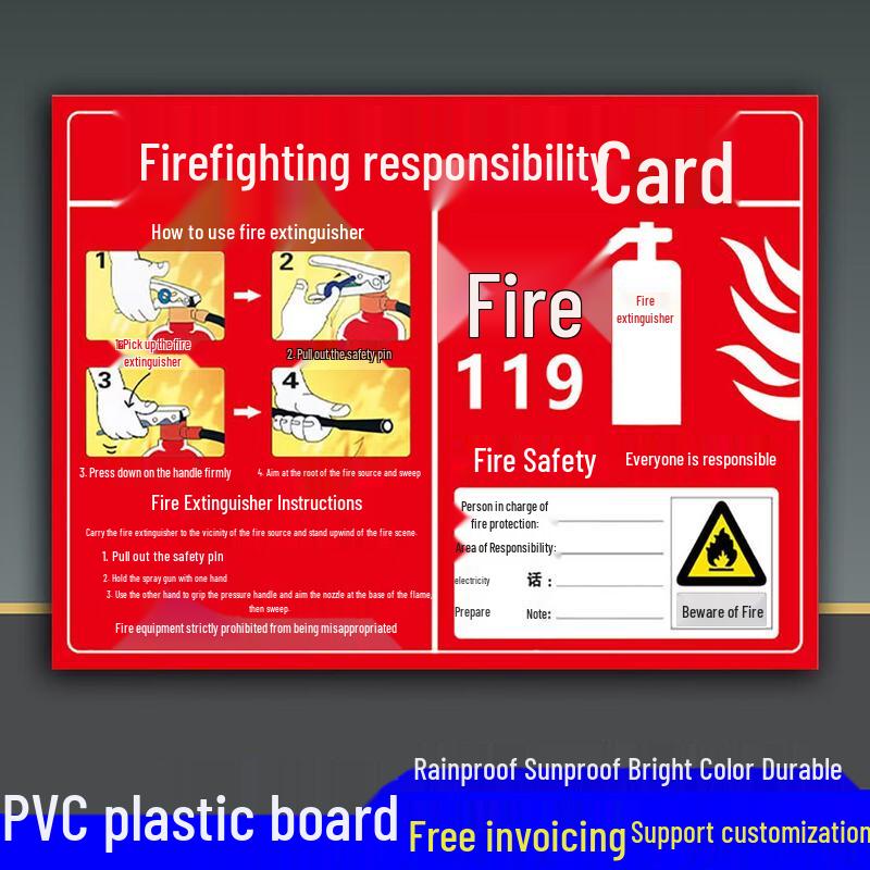 Fire Safety Responsibility Reminder Stickers