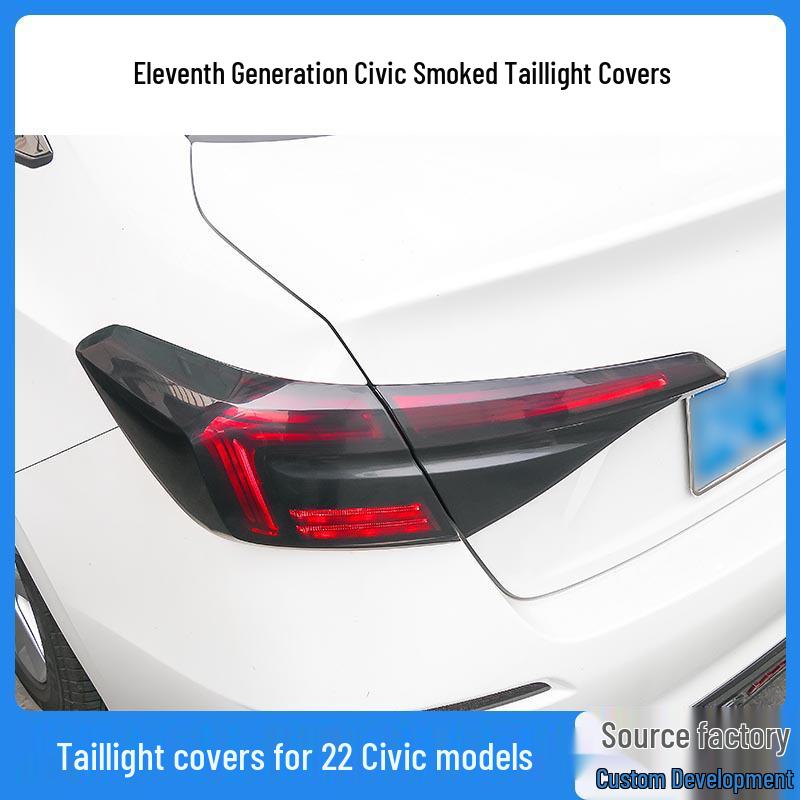 11th Gen Civic Smoked Black Warrior Taillight Housing Sticker