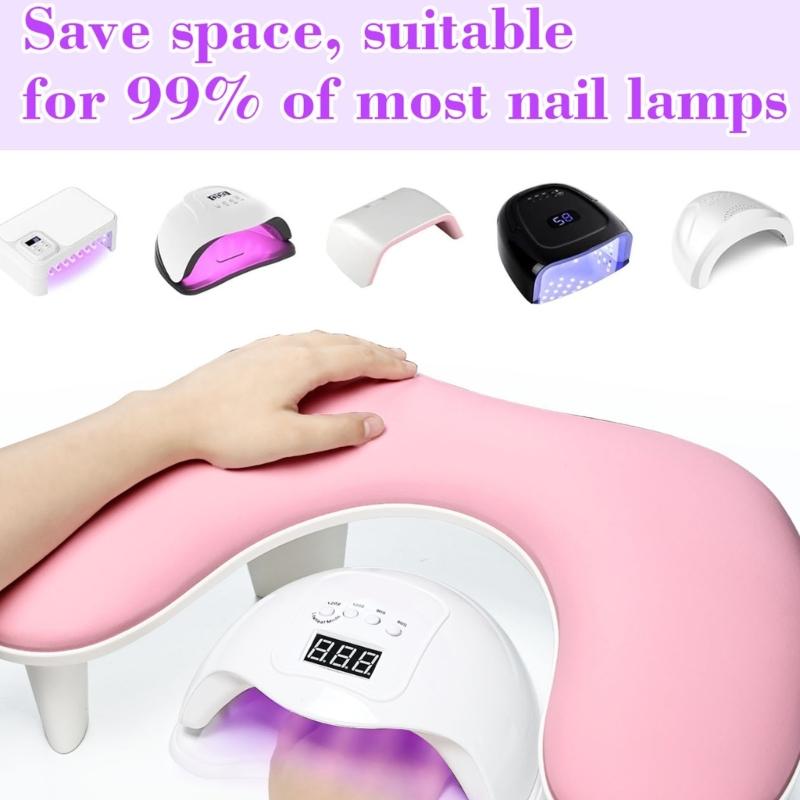 Lightweight Manicure Hand Support Armrest Pillow Slanted Wrist Rest Durability PU Material Easy Cleaning for Nail Work