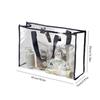 Waterproof Cosmetic Bag Fashionable Summer Storage Shoulder Bag Large Transparent Tote Bag For Women Swimming Beach