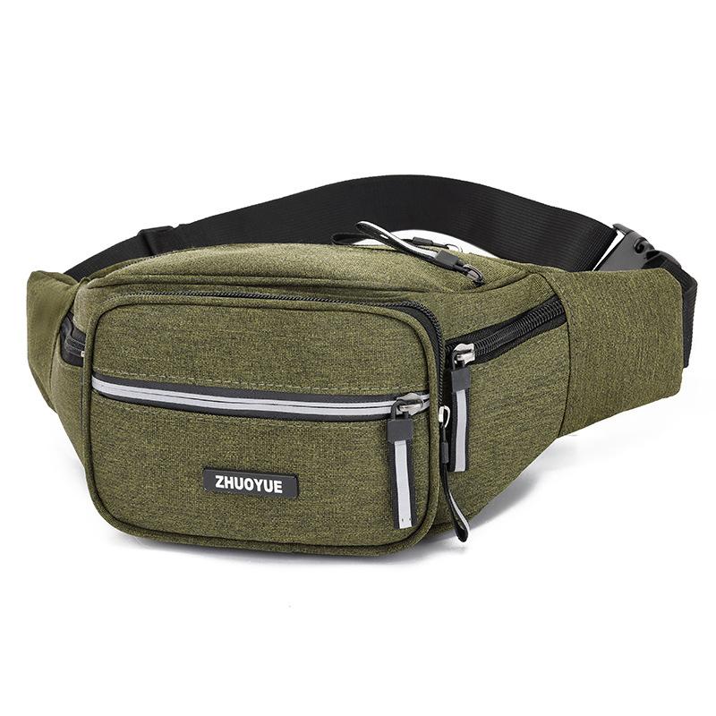 New Style, Men's Waist Bag, Waterproof Fabric, Sports Waist Bag, Women's, Casual and Fashionable, Large Capacity, Storage Waist Bag