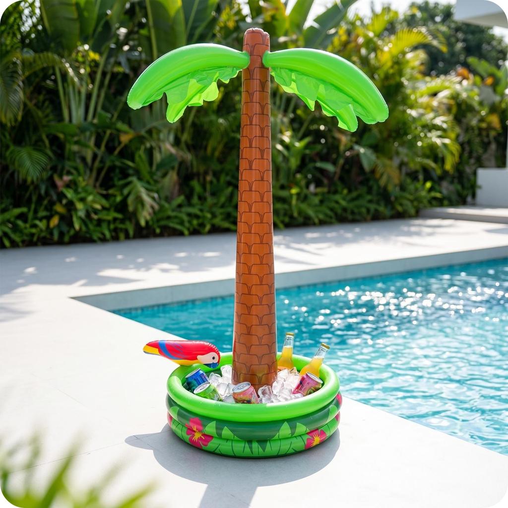 Inflatable Ice Tub Air-Filled PVC Lightweight for Poolside