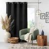 Rideau À Œillets - EDEN - Collection Absolu - 140x260 Cm - Noir - Microfibre