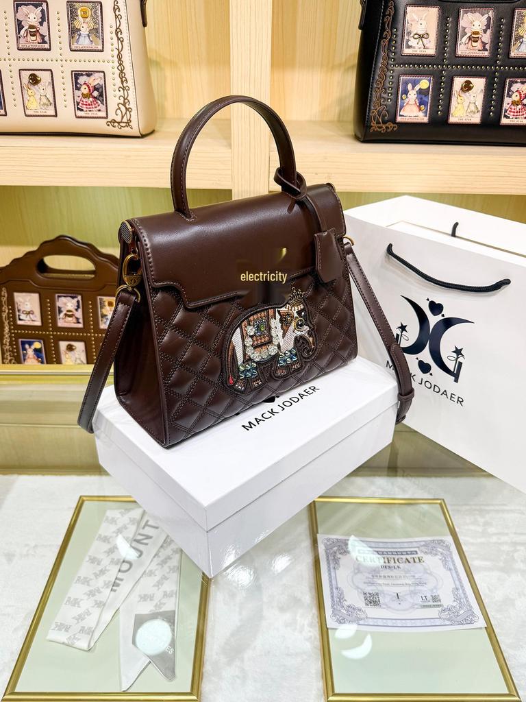 Luxurious Embroidered Elephant Tote Bag - 2026 Fashion, Large Capacity Handbag for Women