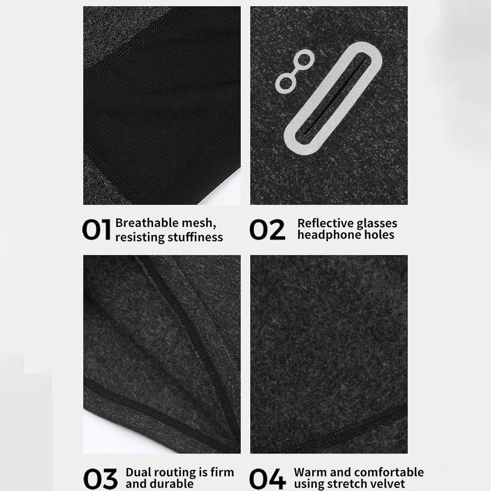 Breathable Cycling Balaclava Fleece Motorcycle Cycling Helmet Face Cover Bicycle Hat  Men Women