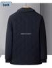 Men's Thickened Cotton Lapel Coat - Warm Winter Jacket for Mid-Aged and Elderly - Plus Size Available