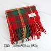 Christmas red plaid scarf women's winter warmth retro senior sense new gift scarf shawl student
