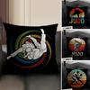 Sports Judo Martial Arts Pillow Case Natural Linen Double-Sided Printing Sofa Home Decor Cushion Cover