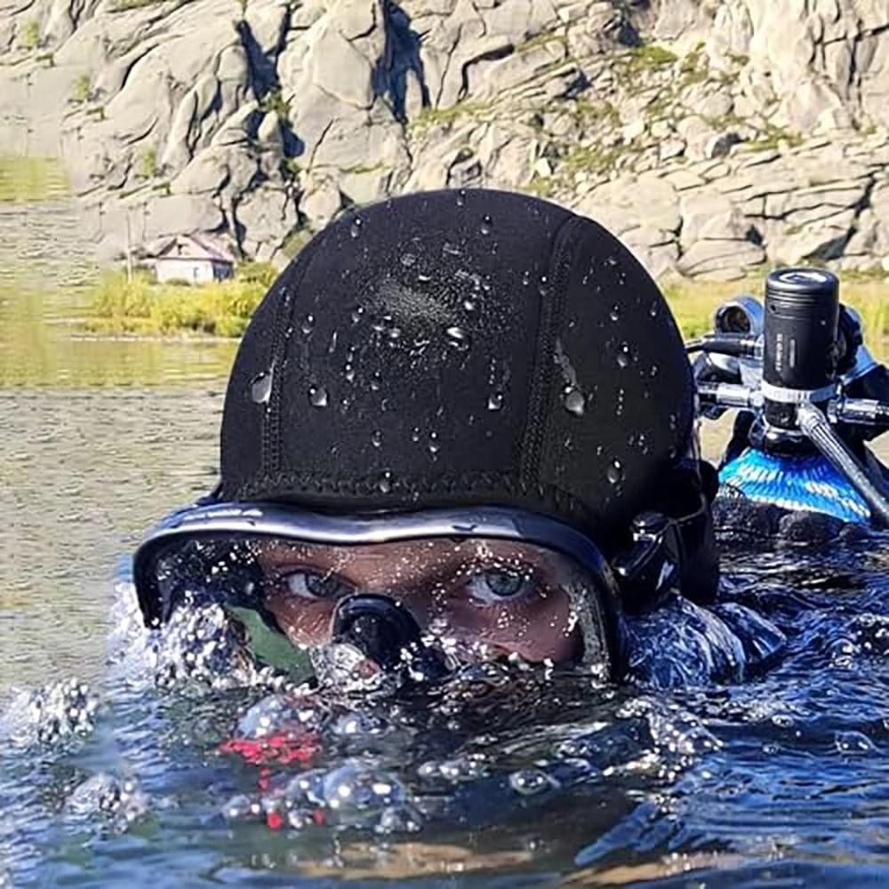 Neoprene Diving Hood Stretchable Surf Diving Cap Black Swimming Cap Men Women