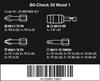 WERA Bit Check Woodworking Bit Set 30-Piece (057433)
