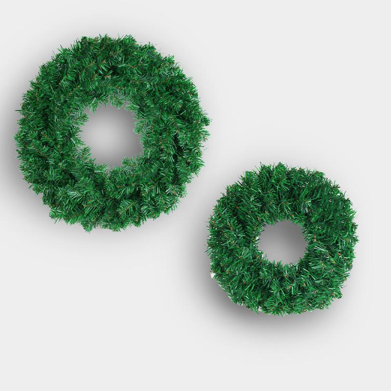 Zhongran Pvc Garland Door Hanging Christmas Decoration Women'S Rattan Wreath Window Shopping Mall Arrangement Props
