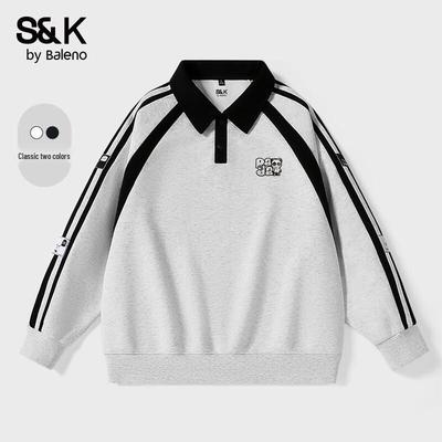 Baleno Men's S&K Series Heavyweight Cotton Polo Neck Sweatshirt
