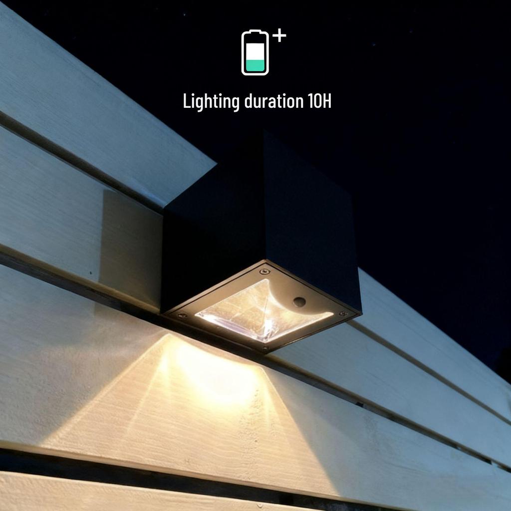 Waterproof Outdoor LED Solar Wall Lights for Garden and Patio Decoration