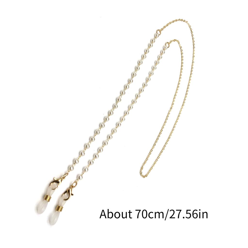 Glasses Chains With Beads Thin Adjustable Eyewear Straps For Sunglasses Mask Holder Women Men Stylish Accessory