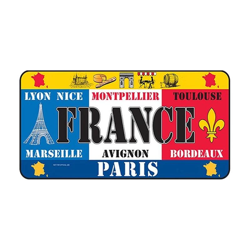 HD Metal Tin Sign World National Flags License Plate Style Vintage Retro Wall Art Decor for Home Bar Garage