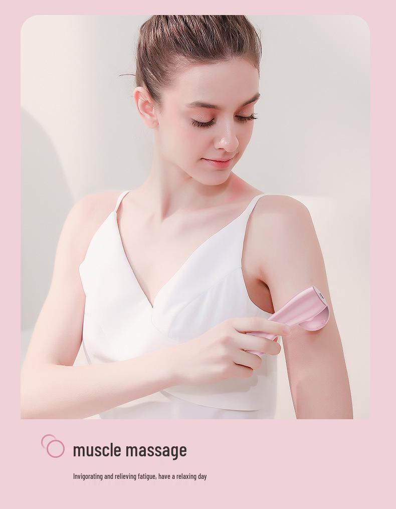 Double Head Electric Muscle Massager for Women - Portable Mini Fascial Gun for Relaxation