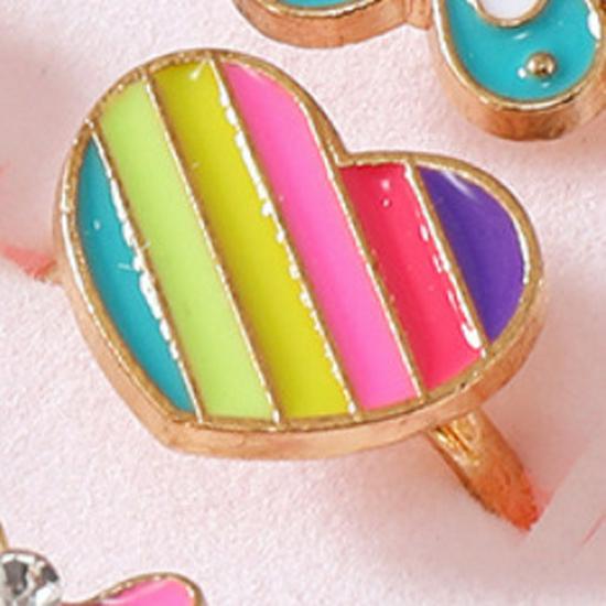 Princess Alloy Drip Oil Children's Ring - Cute Girls' Jewelry Accessories