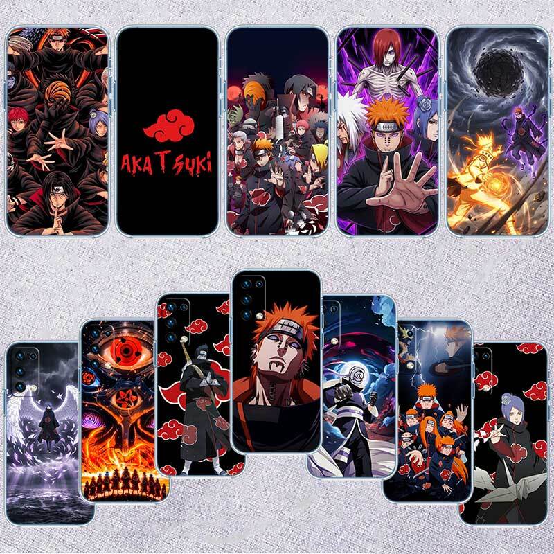 Anime Naruto Akatsuki Phone Case for Motorola G14 G15 G24 G30 G31 G32 G34 G41 G42 G51 G52 G50 G60S G60 G62 G72 G71 G73 G84 G85 G200 E32