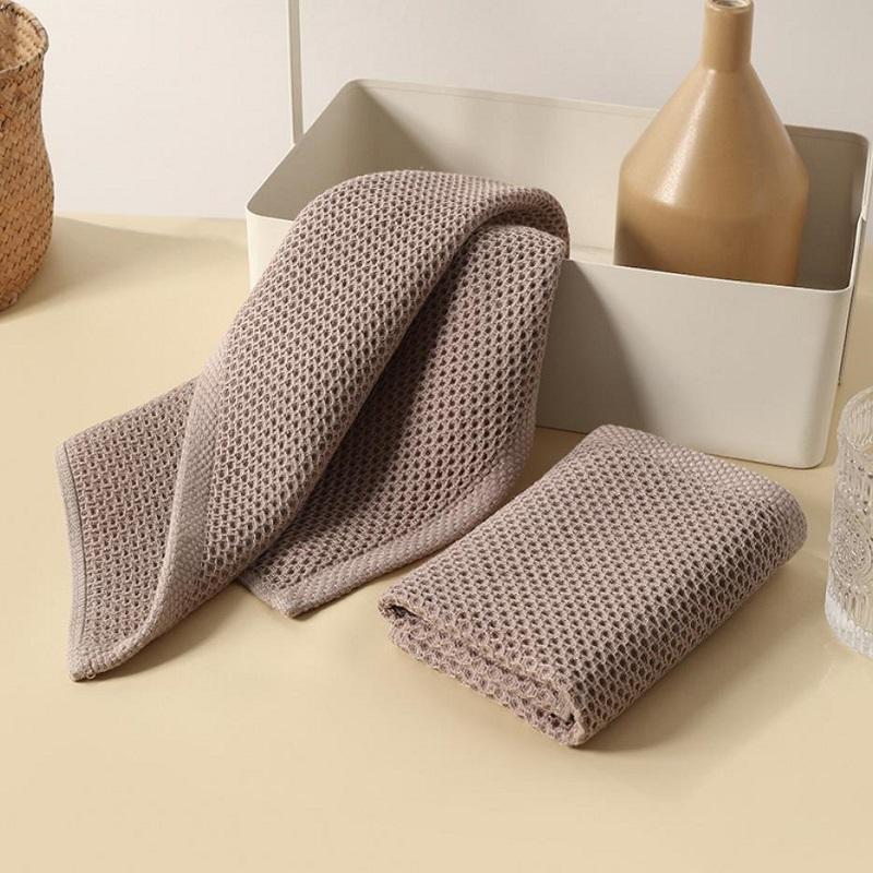 1PC Cotton Dishcloth Ultra Soft Absorbent Towel Household Cleaning Cloth Kitchen Rag For Windows Glass Cars Kitchen Gadgets