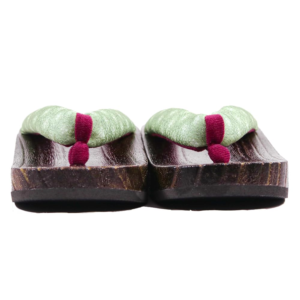Geta Burnt [KYOETSU] Clogs, Dull, Paulownia, Women's (3 Khaki, one_size)
