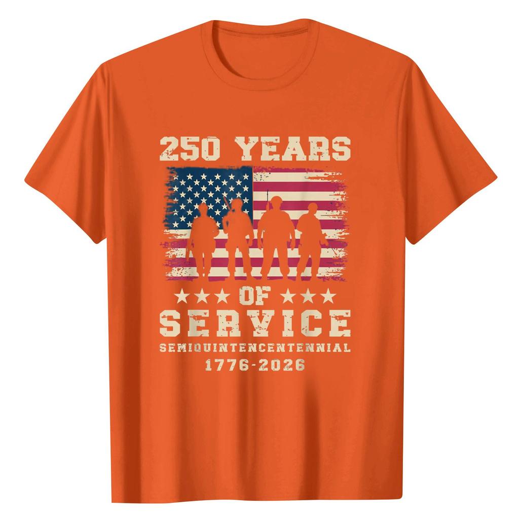Unisex Round Neck Casual Digital Printed Short Sleeved T-shirt Top
