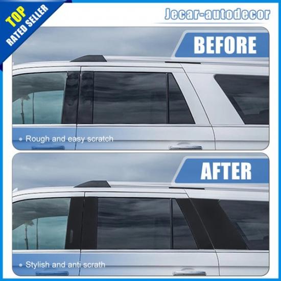 8Pcs Window Pillar Post Panel Decor Sticker Trim Decal For Ford Expedition 2018+