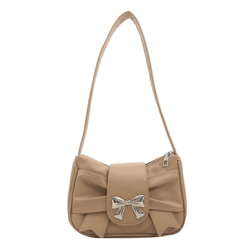 Trendy Bow Shoulder Bag for Women, Casual Underarm Bag,Daily Commuting Bags, PU Leather, Lady Banquet Bag, Business Women's Bags