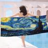 Famous Paintings Willem Van Gogh Bath Towel Microfiber Soft Water Absorbing Breathable For Girl Kids Decorative Beach Towel