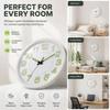 Plastic Frame Wall Mounted Clock 30cm Diameter Luminous Wall Clock  For Living Room